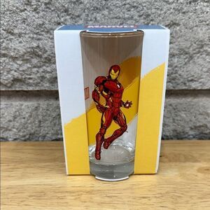 Marvel Iron Man Red and Yellow Glass